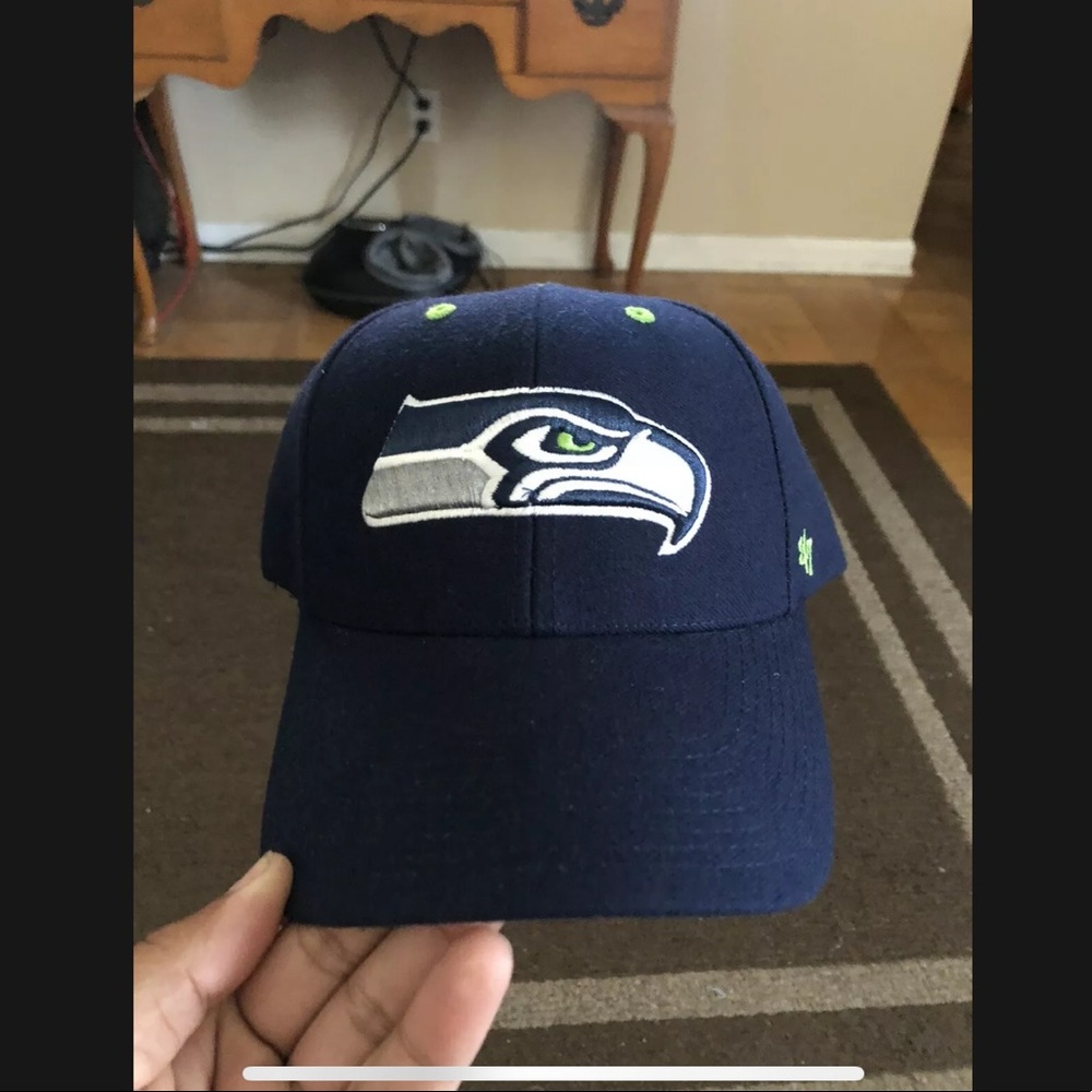 Seattle Seahawks '47 Brand Navy Blue Adjustable Hat Awesome Condition!